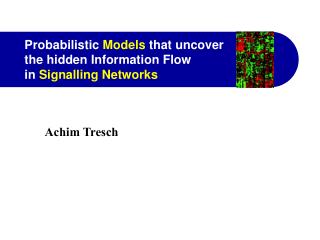 Probabilistic Models that uncover the hidden Information Flow in Signalling Networks