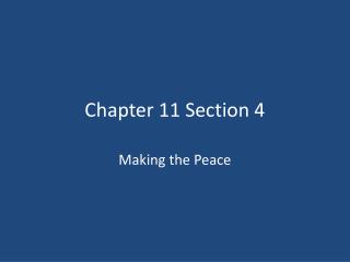 Chapter 11 Section 4
