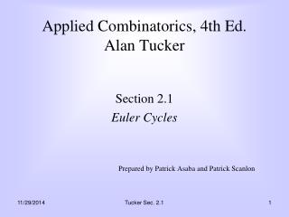 Applied Combinatorics, 4th Ed. Alan Tucker