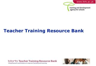 Teacher Training Resource Bank