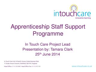 Apprenticeship Staff Support Programme
