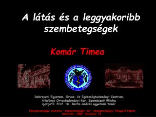 A látás és a leggyakoribb szembetegségek