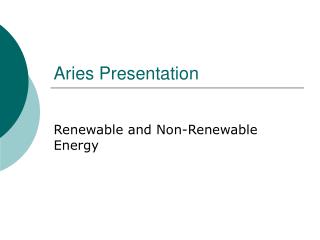 Aries Presentation