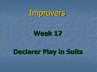 Improvers