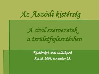 Az Aszódi kistérség