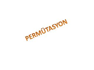 PERMÜTASYON