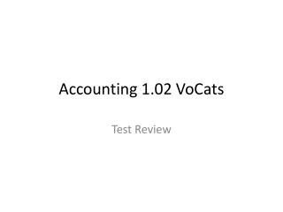 Accounting 1.02 VoCats