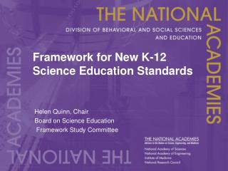 Framework for New K-12 Science Education Standards