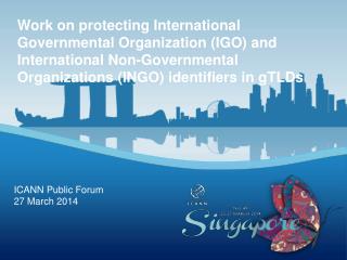 ICANN Public Forum 27 March 2014