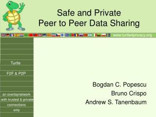 Safe and Private Peer to Peer Data Sharing