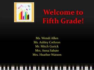 Welcome to Fifth Grade!