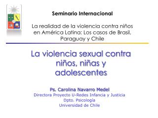 La violencia sexual contra niños, niñas y adolescentes