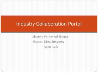Industry Collaboration Portal
