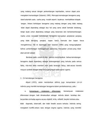 yang matang sesuai dengan perkembangan kepribadian, namun dapat pula