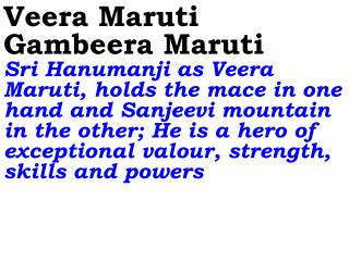 Veera Maruti Gambeera Maruti