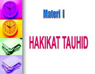 HAKIKAT TAUHID