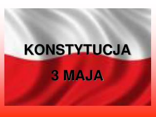 KONSTYTUCJA 3 MAJA