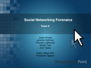Social Networking Forensics