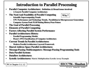 Introduction to Parallel Processing