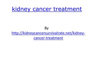 Kidney Cancer Treatment