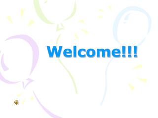 Welcome!!!