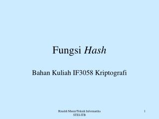 Fungsi Hash