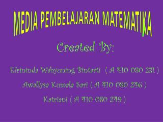 MEDIA PEMBELAJARAN MATEMATIKA