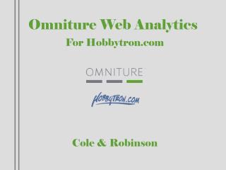 Omniture Web Analytics For Hobbytron