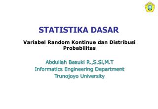 STATISTIKA DASAR