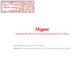 ARigami Augmented Reality Instructions for Supporting Paper Folding