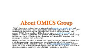 About OMICS Group