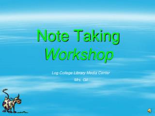 Note Taking Workshop