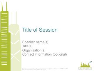 Title of Session