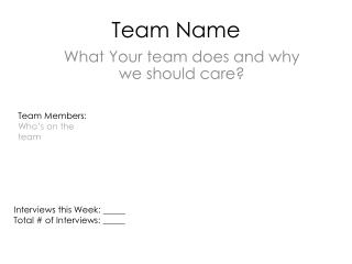 Team Name