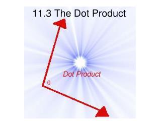 11.3 The Dot Product
