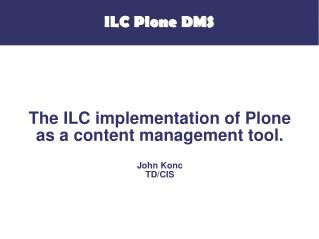 ILC Plone DMS