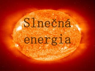 Slnečná energia