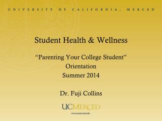 Student Health &amp; Wellness