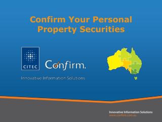 Confirm Your Personal Property Securities