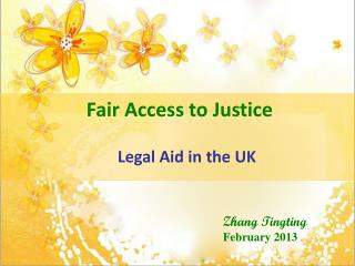 Fair Access to Justice Legal Aid in the UK