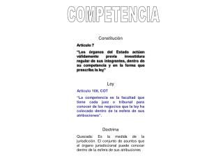 COMPETENCIA