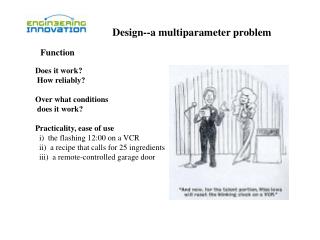 Design--a multiparameter problem