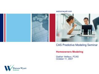 CAS Predictive Modeling Seminar