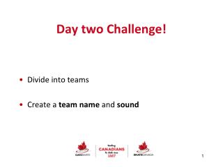 Day two Challenge!