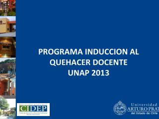 PROGRAMA INDUCCION AL QUEHACER DOCENTE UNAP 2013