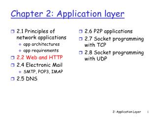 Chapter 2: Application layer