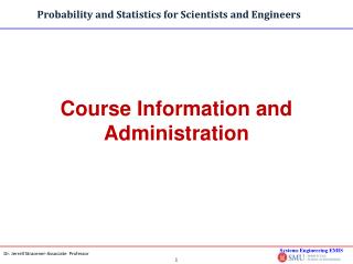 Course Information and Administration