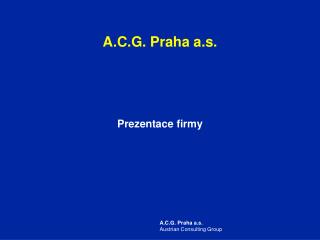 A.C.G. Praha a.s.