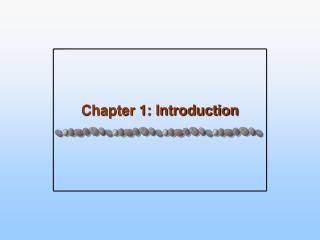 Chapter 1: Introduction