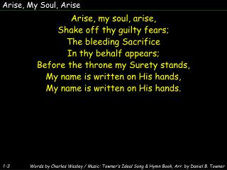 Arise, My Soul, Arise